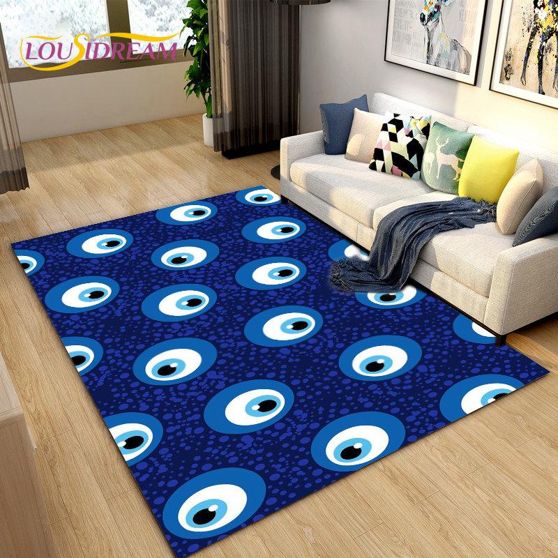 Коврик «Древо жизни» от сглаза, ковер «Хамса Пальма Мандала» для украшения гостиной, детский игровой нескользящий напольный коврик