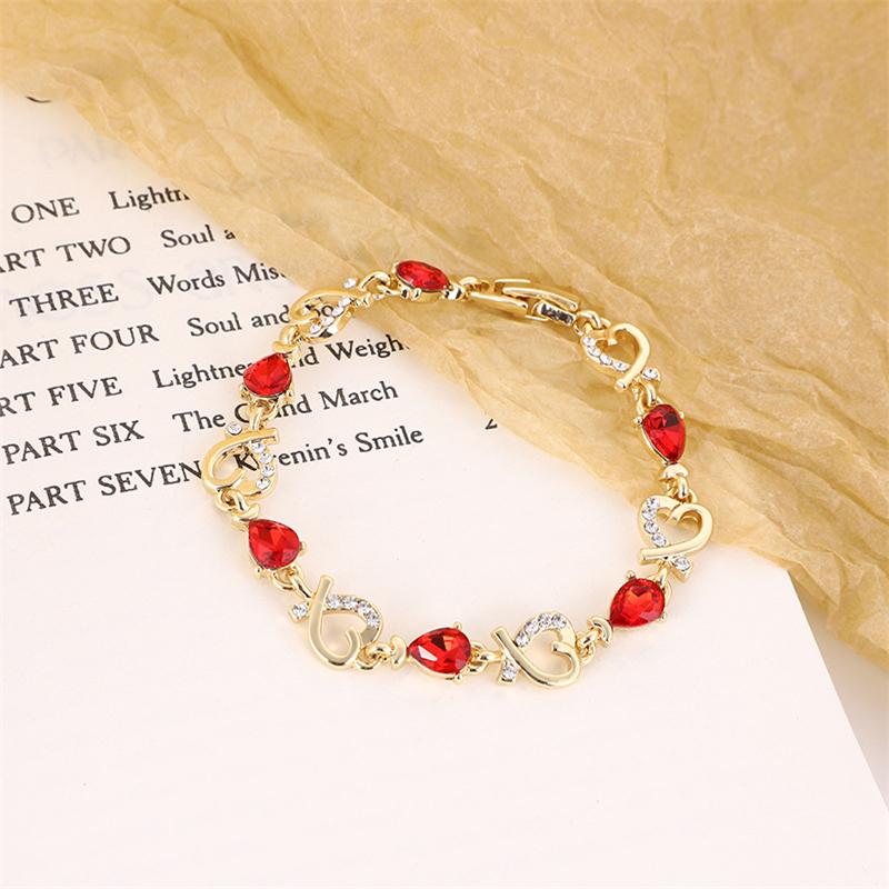4 цвета, женская мода, золотой цвет, браслет в форме сердца, женские браслеты с камнями, браслеты, ювелирные изделия, подарок