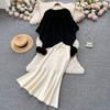 High Sense Of Retro Irregular Cape Shawl Women + High Waist Temperament Knitted Fishtail Half-Body Skirt Two-Piece Set
