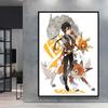 Hot Anime Poster Pokemon Akari Arceus Cartoon Character Picture High Quality Canvas Children's Room Home Decoration Paintings