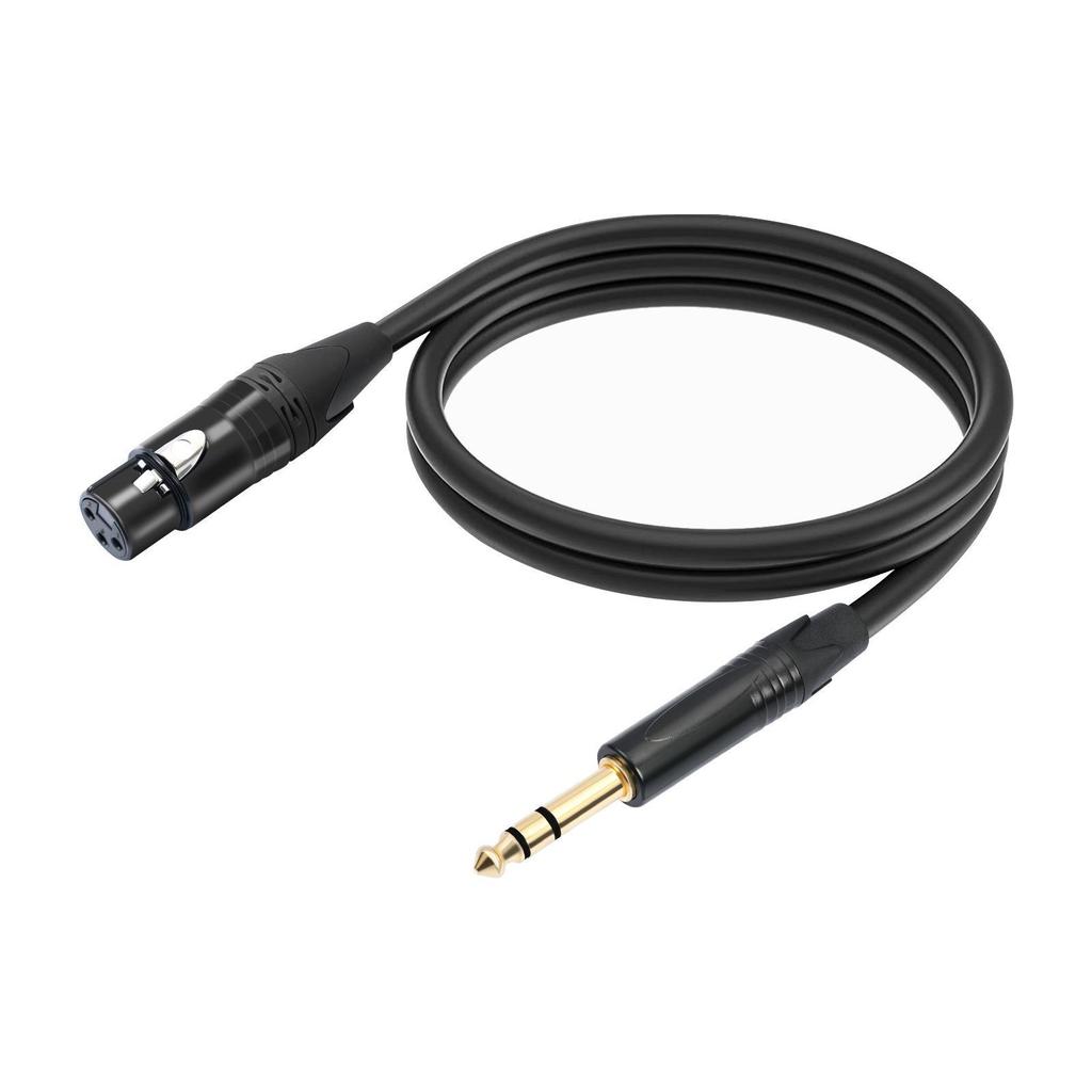 Высококачественный сбалансированный микрофонный кабель 6,35 мм «папа» - XLR «мама»