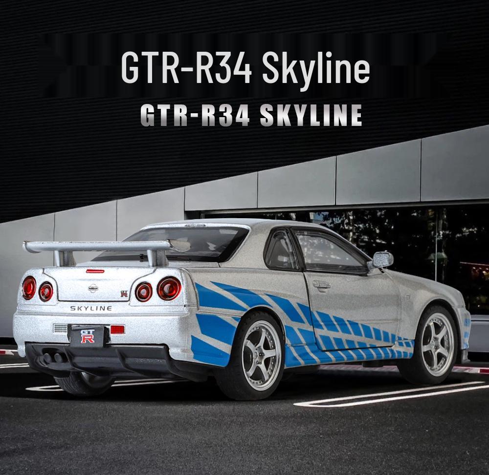 Golden Cube 1/32 Nissan GTR Skyline Alloy Model Car Ornament Toy