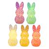 3D Printed Rabbit Lamp Hollow Bunny Night Light for Kid's Room Bedroom Nursery Easter Party Table