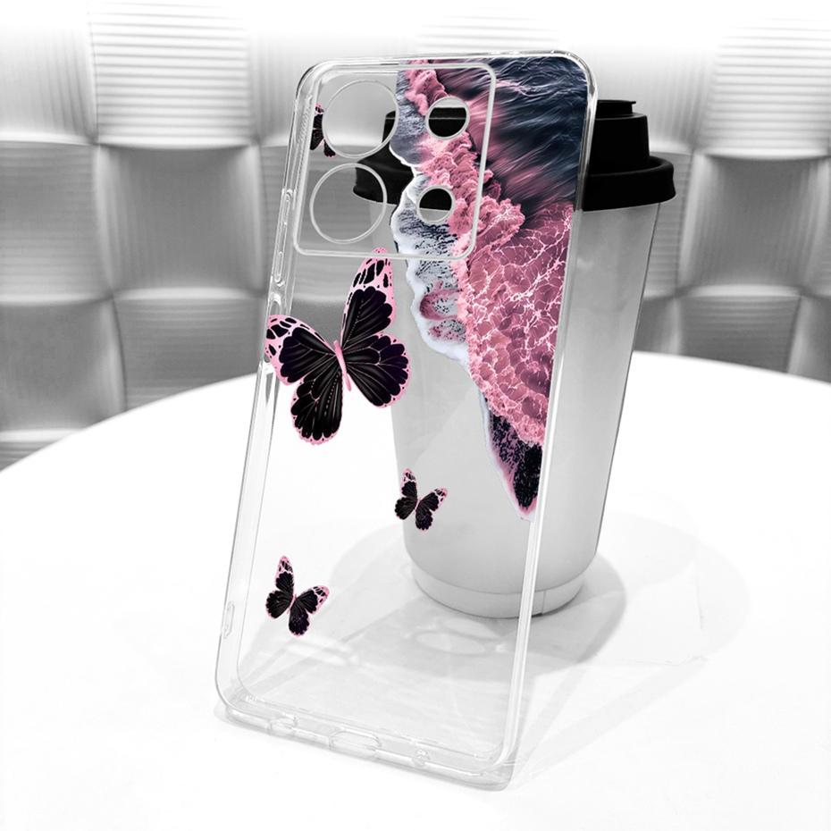 Clear TPU Case For Xiaomi Poco X6 Pro PocoX6 Newest Style Phone Cases For POCO X 6 X6Pro Soft Silicone Covers Bumpers