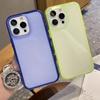 Роскошный Яркий Конфетный Цвет Ударопрочный Чехол для iPhone 16 15 14Plus 13 12 11 Pro Max Мягкий Бампер Броня Эстетичный Прозрачный Чехол для Телефона