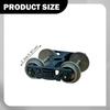 Model Trains Bogie Wheel 0.87inch Inner Width for 2.4cm Gauge Tracks Easily Install Maintenance