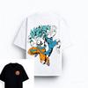 Dragon Ball TShirt Men Summer Goku Vegeta Super Saiyan Blue Duo Graphic Short Sleeve  Streetwear Loose Fit Anime Fan Top