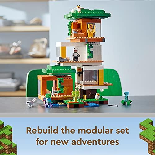 LEGO Minecraft Домик на дереве 21174, Игрушка, Блоки, Видеоигра, Дом, Для мальчиков и девочек, Возраст 9 лет и старше