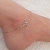 Simple Fashion Silver Color Dragonfly Insect Women's Ankle Chains Personalized Bead Feet Anklet