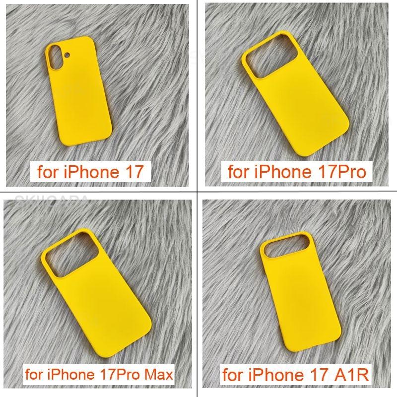 Тонкий матовый твердый ПК чехол для телефона для iPhone 17 Air 17 Pro Max Противоударный однотонный чехол-накладка для iPhone 17Pro 17Air Бампер