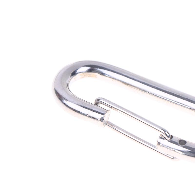 1/3/5 шт. Металлические овальные брелоки Карабин Защелкивающиеся крючки Пружинные открывающиеся пряжки Для DIY Соединитель собачьей цепи Подвески Брелок для сумки