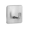6Pcs Wall Storage Hooks Strong Load-bearing Punch Free Simple Installation Self-Adhesive Stainless Steel Hooks Set