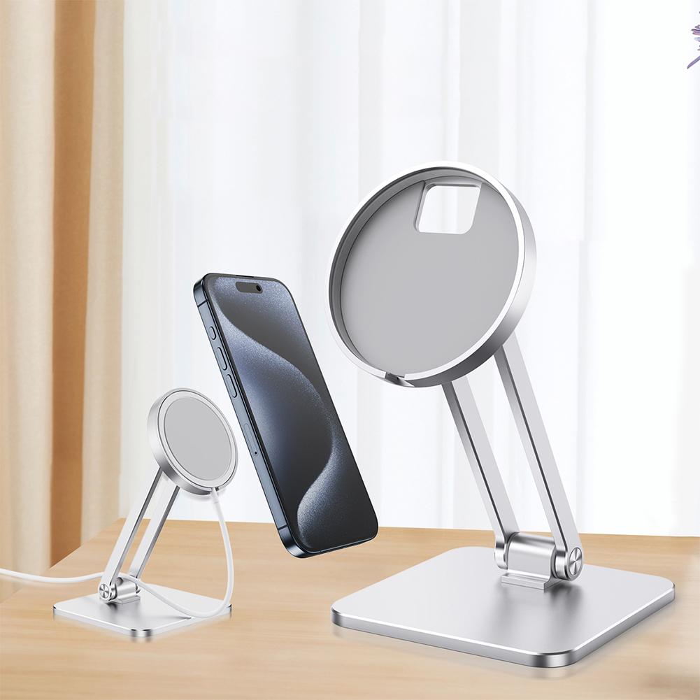 Подставка для телефона MagSafe Charger из алюминиевого сплава, настольная подставка-держатель, док-станция для беспроводной зарядки iPhone 15 14 13 12 Pro Max