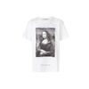 Monalisa Print Short Sleeve T-Shirt Men Tops White OMAA002S180010120110