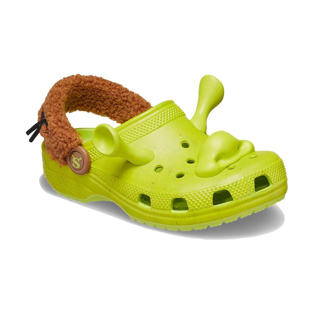 DreamWorks x Crocs Classic Clog Детские Клоги Шрек Детские Кроссовки Зеленый Лайм-Пунш 209378-3TX