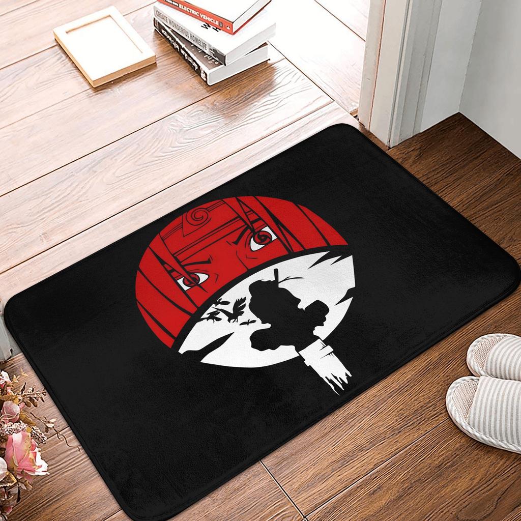 Itachi Uchiha Narutos Anime Doormat Non-Slip Entrance Bathroom Kitchen Floor Door Mats Garden Rug Carpet Footpad
