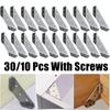 100 Pcs Corner Braces Joint Stainless Steel Angle Code Corner Bracket Trapeziform Angle Code Shelf Support Fastener With Screw