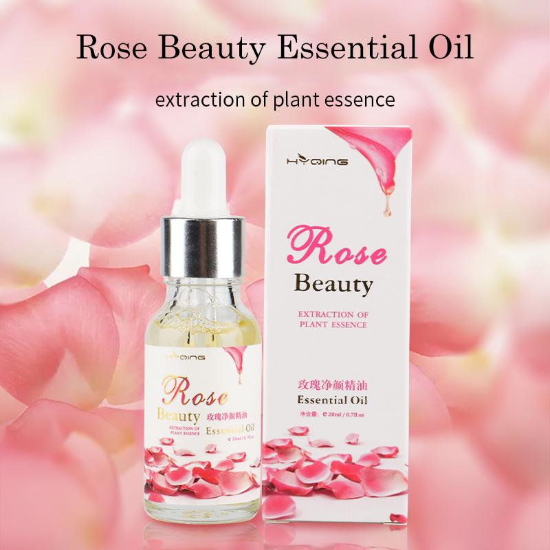 Розовое отбеливающее массажное масло для лица, осветляющее шрамы от прыщей, меланин, темные пятна, увлажняющий уход за кожей, 20 мл