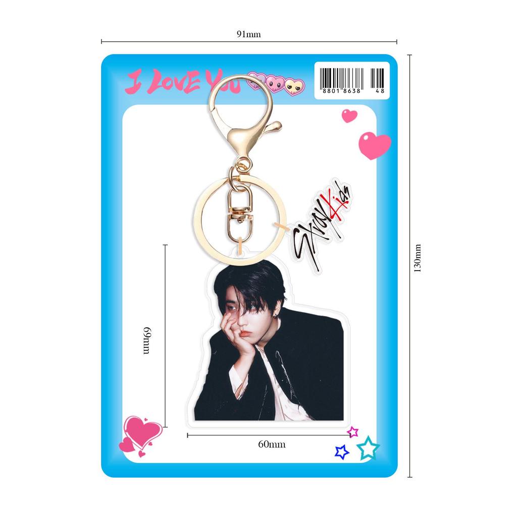 Stray Kids 'DO IT' Поддержка Звезды Двусторонний Акриловый Брелок-Подвеска Сделай Сам