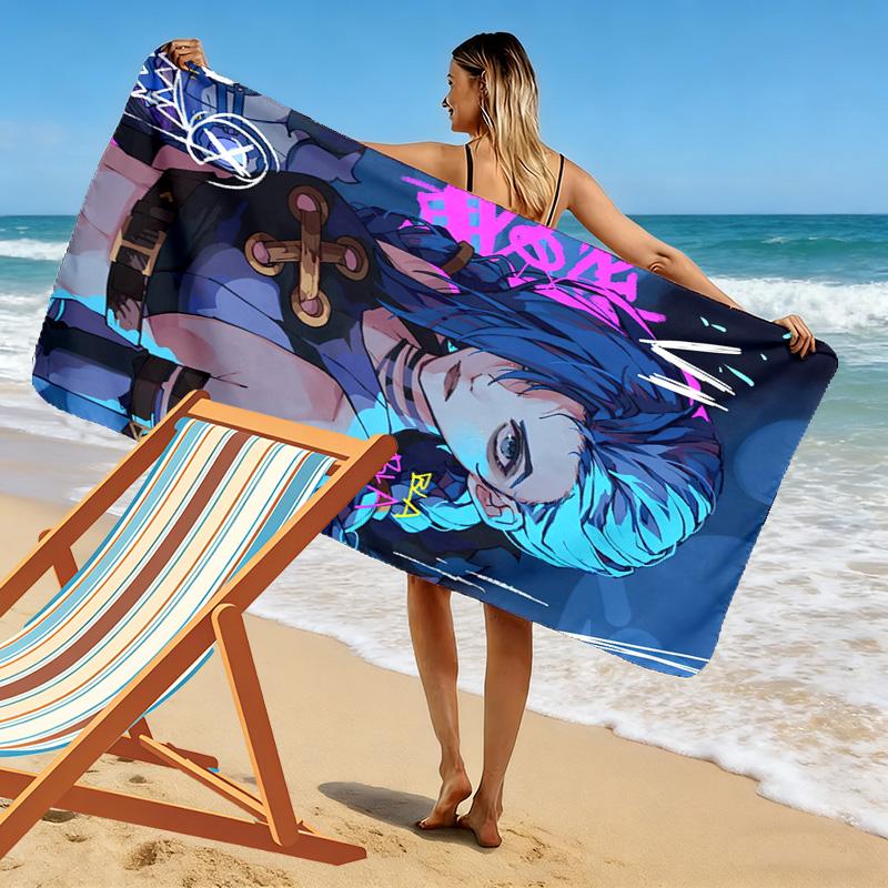 Fantasy Warriors Unite beach towel beach Beach towel for vacation photos seaside Outdoor pool towel Absorbent bath towel Fashion Comfort