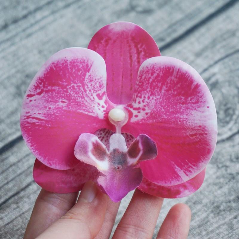 8,5 см заколка для волос в виде орхидеи для женщин, заколки для волос с искусственными цветами, милые аксессуары для волос для свадебной вечеринки, подарки