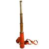 45.72 Cm Handmade Brass Spyglass Telescope with Leather Case Nautical Decor, Pirate Style