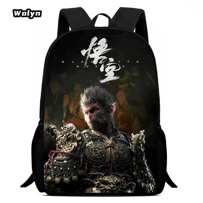Wukong Черный Миф Wukong Игра Анимация Рюкзак Студенческая Школьная Сумка Компьютерная Сумка