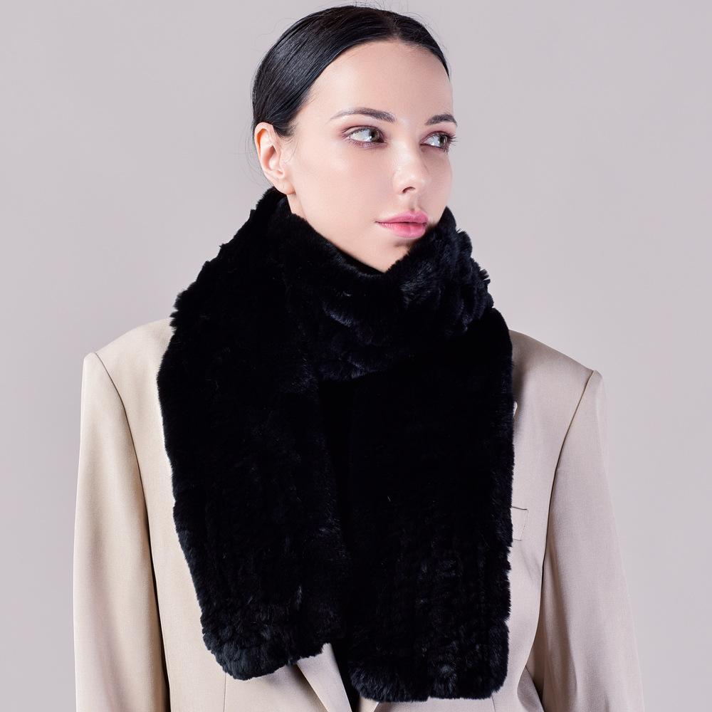 Длинный вязаный плюшевый шарф для тепла и объема, универсальный для женщин зимой