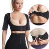 Women's Corrective Underwear To Collect Side Breasts Breast Support Sweat Suit Gathered Back Corset Short-sleeved Body Shaping Half Undershirt