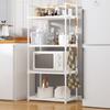 Kitchen Multilayer Storage Rack Floor Standing Microwave Oven Racks Bathroom Waterproof Storage Shelf Plastic Kitchen Organizer