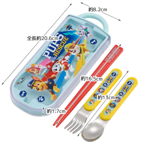 Skater Trio Set Chopsticks Spoon Fork Paw Patrol 23 Children's Antibacterial Made in Japan TACC2AG-A