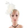Flower Mesh Derby Hat 1920s Tea Party Headwear Hair Accessories Bridal Wedding Headpiece  Women