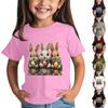 Children's Short Sleeve Neck T-Shirt Animal Print Daily Casual Top