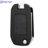 Jingyuqin Remote Folding Flid Car Key Cover Case Shell For Opel Vauxhall Corsa Combo Meriva 2 Buttons + Blade HU43 (79)