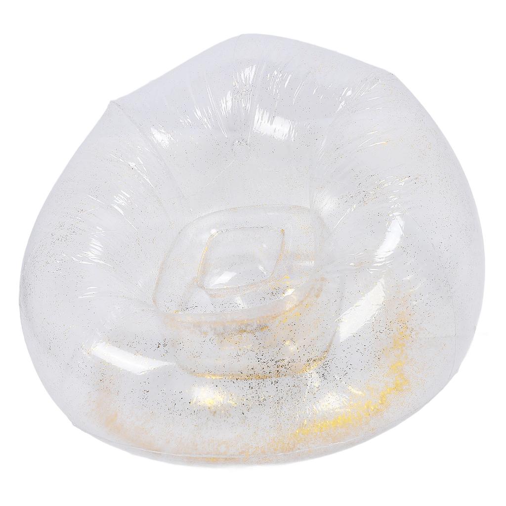 Надувное кресло Удобное Расслабляющее Прозрачное Эргономичное Компактное ПВХ Надувной диван-кресло Золотой