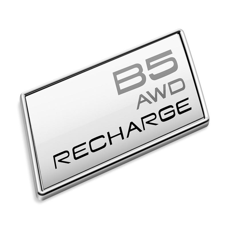 For Volvo AWD RECHARGE Sticker Volvo Trunk Sticker