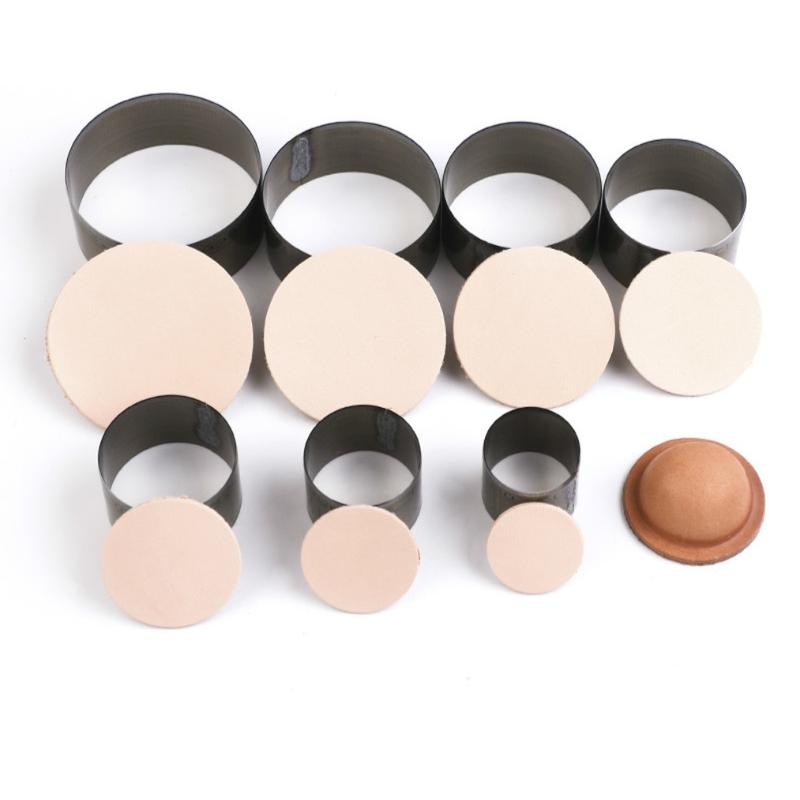 7 шт./компл., круглый резак для кожи, круглый штампованный нож, шаблон для резки, штамповка, инструмент для изготовления кожи, форма для перфорирования