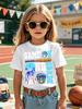 Kids Short Sleeve T Shirt Game On 2nd Grade Baseball Print Boys Girls Back To School Casual Summer Tee Top