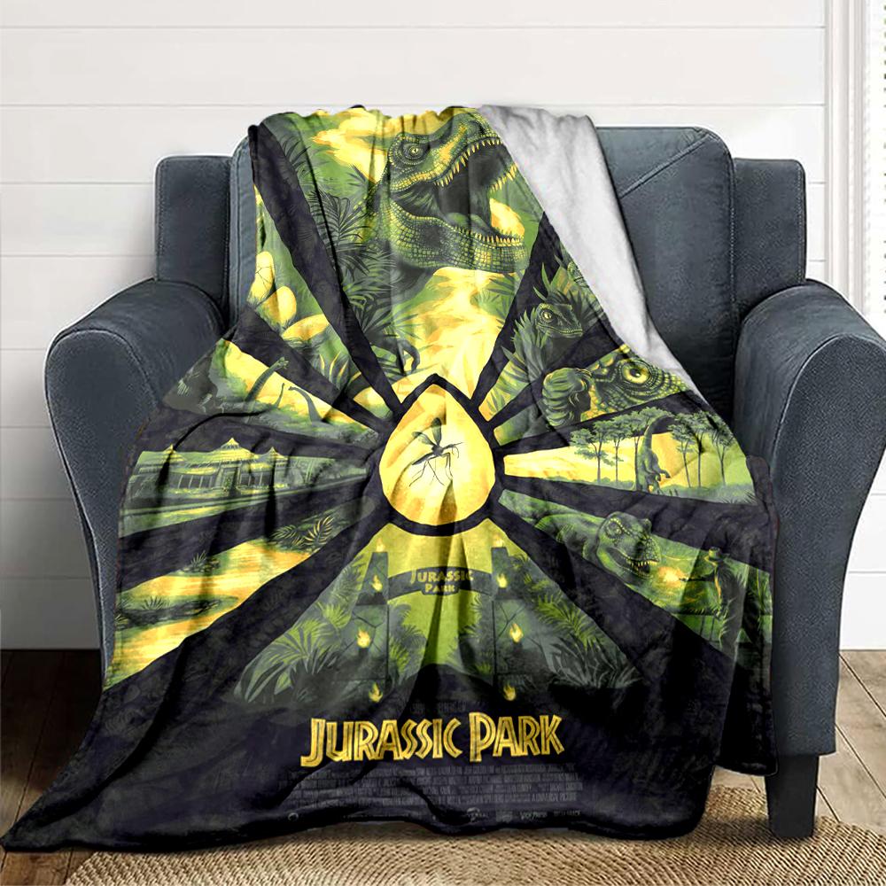 Jurassic Park Adventure Blanket Soft Throw Blanket For Home Bedroom Bed Sofa Travel Office Solid Christmas Blanket