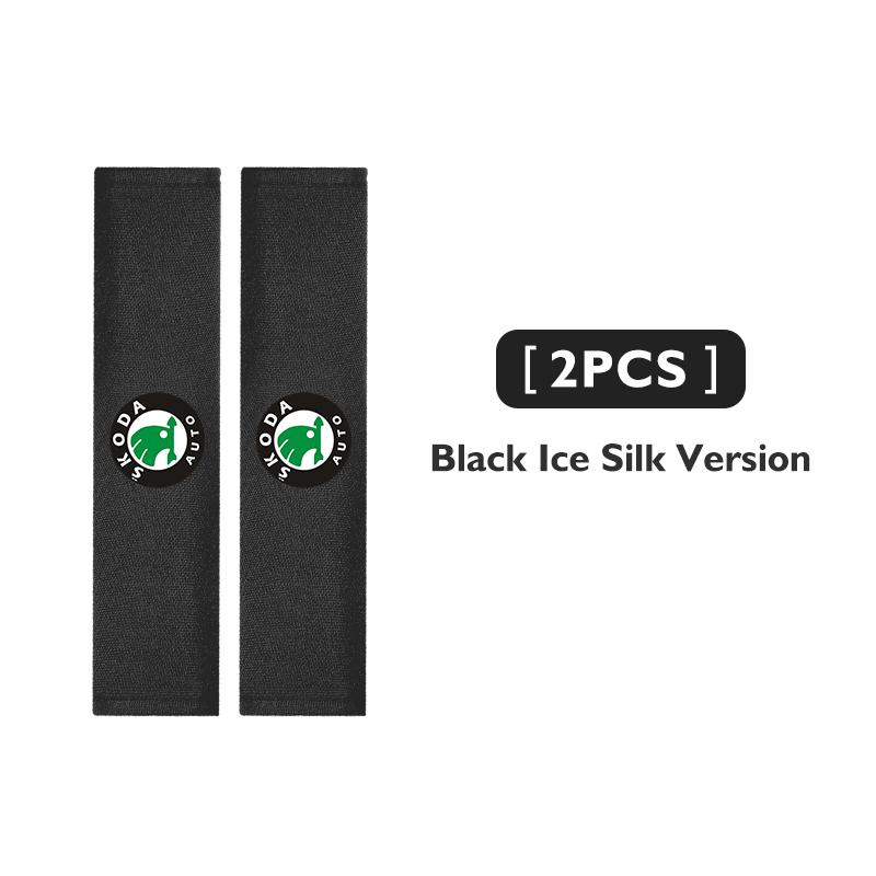 AAFO1 Car Logo Shoulder Cover Seat Belt Pad Strap Padding Accessories For Skoda Kodiaq Fabia Kamiq Karoq Octavia 2 3 Rapid Scala