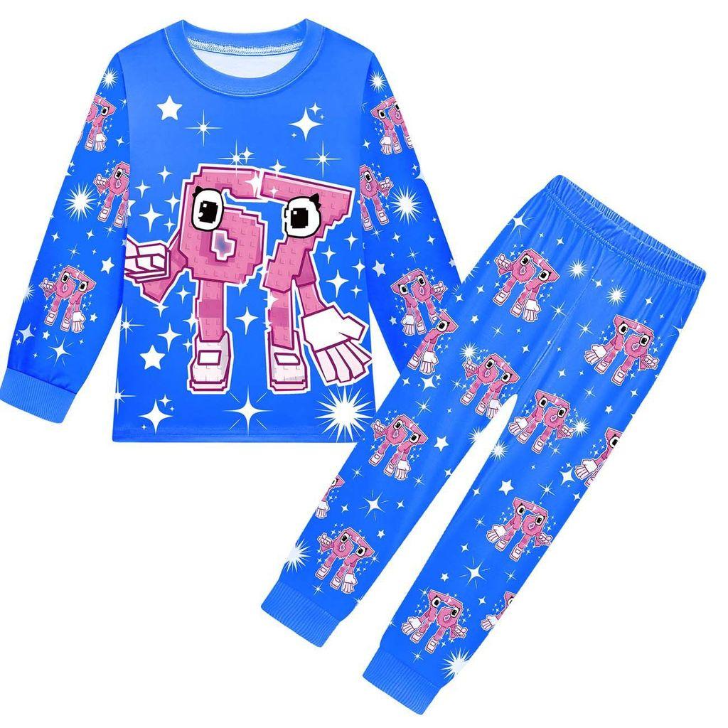 19704 Kids Boys Girls Steal a Brainrot 67 Six Seven Print Long Sleeves T-Shirt Pants Pajamas Sleepwear Sets