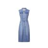 PEACEBIRD Women's Sleeveless Denim Midi Dress