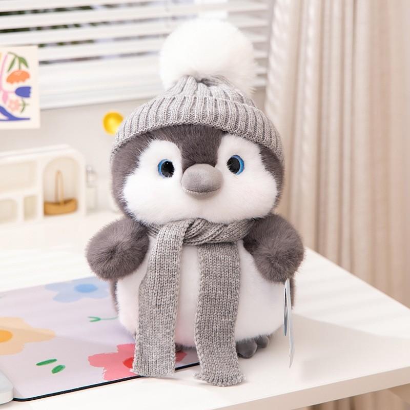 Penguin Plush Toy Cartoon Animal Stuffed Doll Gift Collectibles Cushion Room