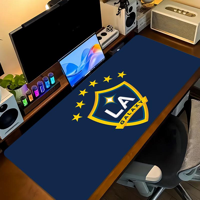 LA Galaxy Print Cushion Non-slip Laptop Tablet Big Mousepad XXL Mat Mini PC Playmat With Lock edge