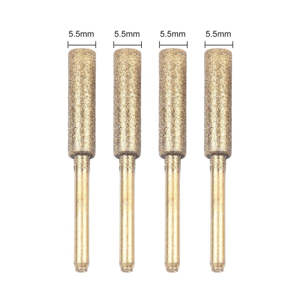 4 шт. Алмазные цилиндрические борфрезы для заточки цепей бензопилы