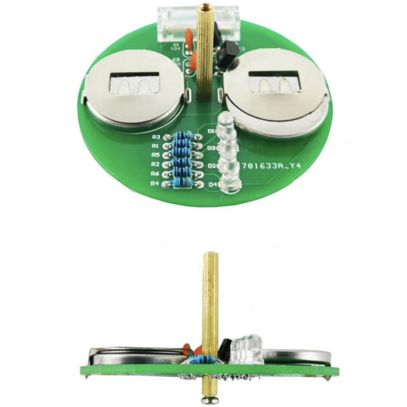 Электронный комплект для самостоятельной сборки светодиодного гироскопа, сварочный комплект для самостоятельной сборки, вращающийся фонарь, встроенные компоненты, проект по самостоятельной сборке электроники(без батареи)