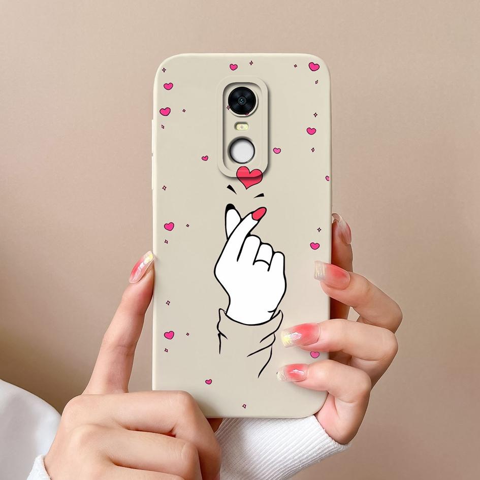 Для Redmi Note 5 7 7S 8 9 9S 9T 10 10S 10T K80 Pro Max Plus Чехлы для телефонов Модный узор с сердечками Жидкий силикон Защитные чехлы Для корпуса Redmi