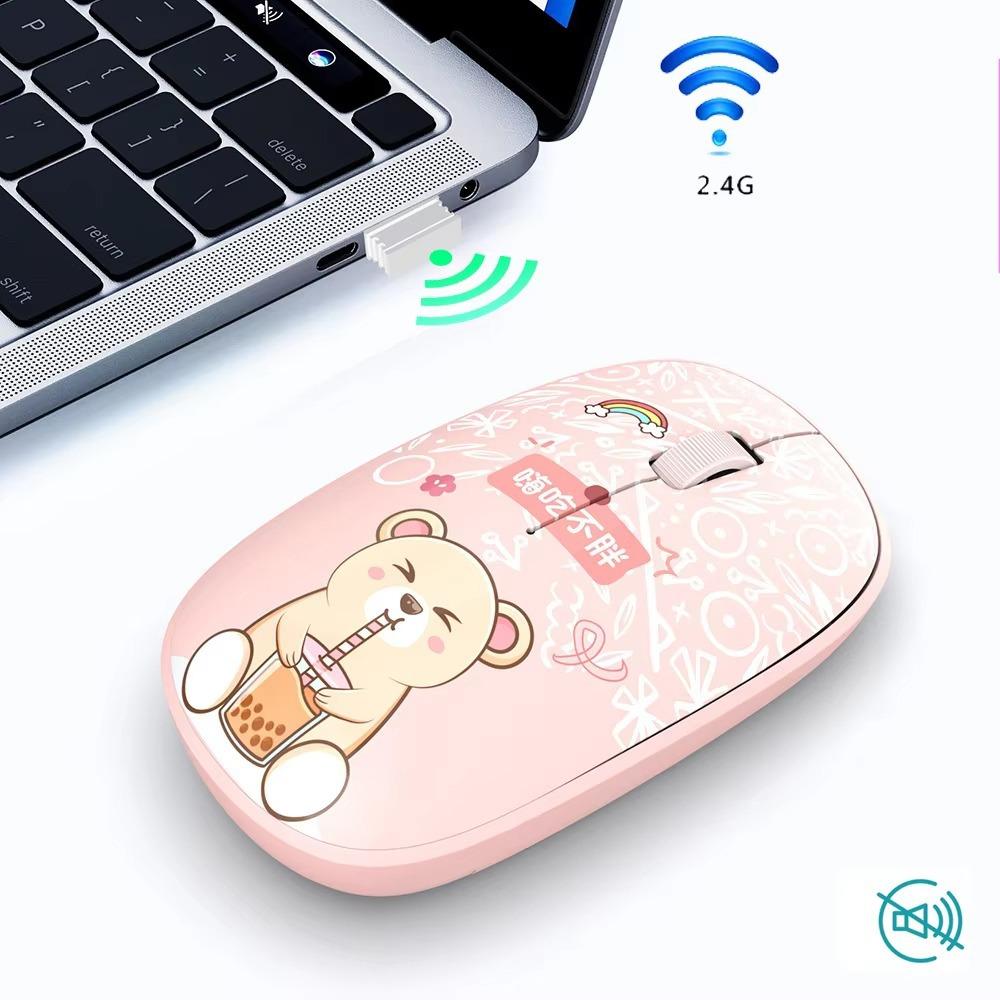 Бесшумные Bluetooth-мыши Bluetooth 5.0 Компьютерная мышь Высококачественная беспроводная мышь Школа