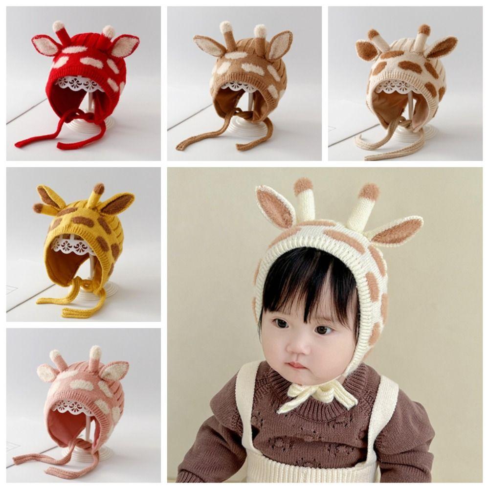 Warm Cartoon Baby Hat Cotton Girl's Ear Protection Cap Cute Baby Cap Winter