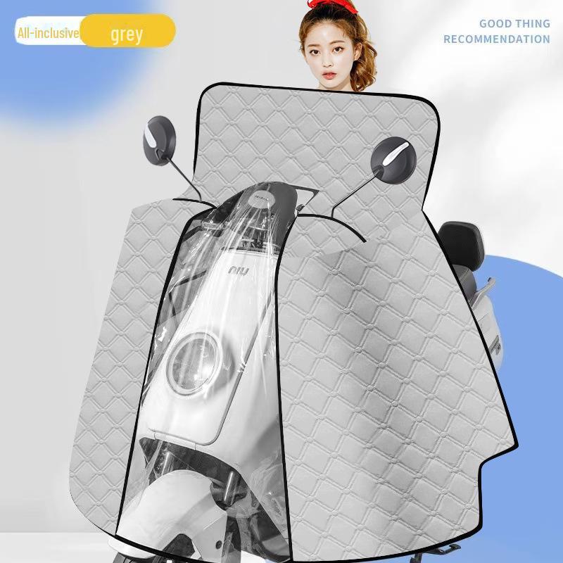 Всесезонный солнцезащитный козырек на лобовое стекло электромобиля и мотоцикла: Водонепроницаемый и ветрозащитный